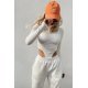 Body dama casual bumbac tetra bej cu decupaj Maylea 4 - jojofashion.ro