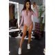 Body dama bumbac roz prafuit cu maneci lungi Eva 3 - jojofashion.ro