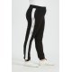 Pantaloni dama XXL sport, negri cu dungi albe Onessa 2 - jojofashion.ro