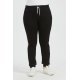 Pantaloni dama XXL sport, negri cu dungi albe Onessa 4 - jojofashion.ro