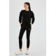 Set Trening dama bumbac, negru, si masca protectie Eliza 3 - jojofashion.ro