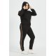 Trening dama XXL, negru cu dungi animal print Tammy 6 - jojofashion.ro