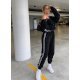 Trening dama sport negru cu dungi albe Caroline Trening dama sport negru cu dungi albe Caroline 2 - jojofashion.ro