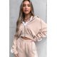 Trening dama sport, bej cu dungi albe Caroline 3 - jojofashion.ro