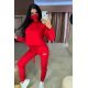 Trening sport dama bumbac rosu si masca protectie Eliza 2 - jojofashion.ro