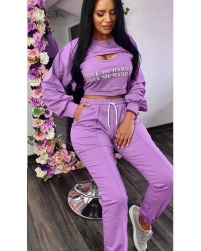 Trening sport dama mov 3 piese Iseul - jojofashion.ro