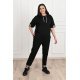 Trening dama batal bumbac negru casual Ammone 5 - jojofashion.ro