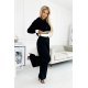 Trening dama evazat negru, cu gluga, Harvard Trening dama evazat negru, cu gluga, Harvard 2 - jojofashion.ro
