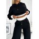 Trening dama evazat negru, cu gluga, Harvard Trening dama evazat negru, cu gluga, Harvard 4 - jojofashion.ro