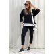 Trening dama sport, bumbac, negru alb Kiral Trening dama sport, bumbac, negru alb Kiral 2 - jojofashion.ro
