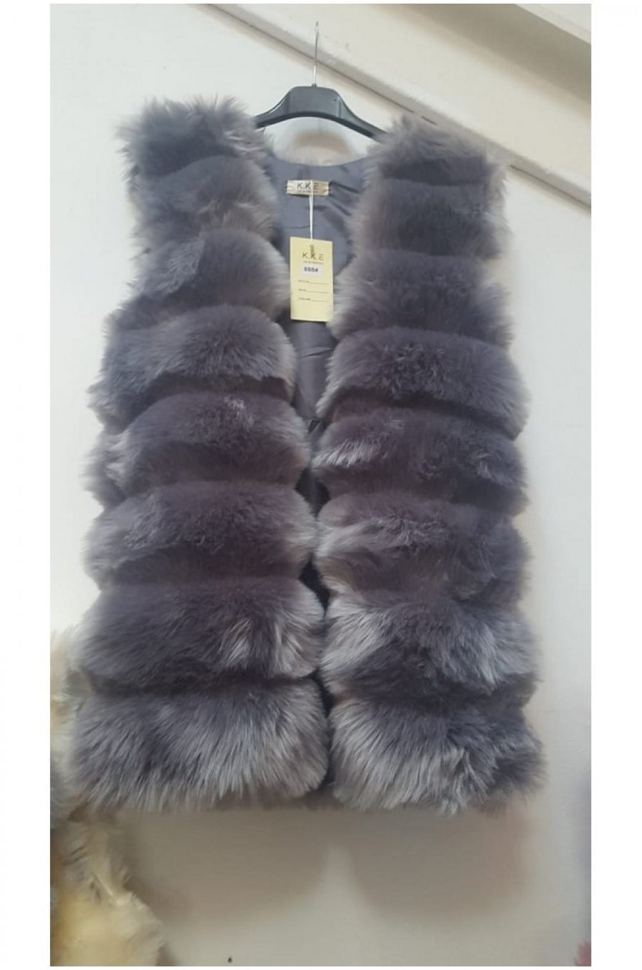 Vesta dama din blana eco gri Felicia Vesta dama din blana eco gri Felicia 2 - jojofashion.ro