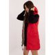 Vesta dama bej cu doua fete, midi, din fas, cu gluga, Sayya1 3 - jojofashion.ro