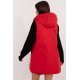 Vesta dama bej cu doua fete, midi, din fas, cu gluga, Sayya1 4 - jojofashion.ro