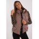 Vesta dama cappuccino MBM, matlasata, cu puf si gluga, Ruky3 Vesta dama cappuccino MBM, matlasata, cu puf si gluga, Ruky3 2 - jojofashion.ro