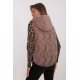 Vesta dama cappuccino MBM, matlasata, cu puf si gluga, Ruky3 Vesta dama cappuccino MBM, matlasata, cu puf si gluga, Ruky3 4 - jojofashion.ro