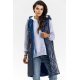 Vesta dama lunga, cu doua fete, bleumarin, cu gluga, Nehir Vesta dama lunga, cu doua fete, bleumarin, cu gluga, Nehir 2 - jojofashion.ro