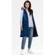 Vesta dama lunga, cu doua fete, bleumarin, cu gluga, Nehir Vesta dama lunga, cu doua fete, bleumarin, cu gluga, Nehir 5 - jojofashion.ro