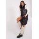 Vesta dama lunga, matlasata, neagra, cu gluga si buzunare, Chelsee Vesta dama lunga, matlasata, neagra, cu gluga si buzunare, Chelsee 4 - jojofashion.ro