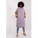 Vesta dama lunga matlasata, oversize, lila, captusita, cu gluga si buzunare, Salma 2 - jojofashion.ro