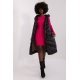 Vesta dama lunga matlasata, oversize, neagra, captusita, cu gluga si buzunare, Salma 2 - jojofashion.ro