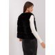 Vesta dama midi, din blana eco, neagra, asimetrica, Odette Vesta dama midi, din blana eco, neagra, asimetrica, Odette 4 - jojofashion.ro