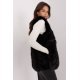 Vesta dama midi, din blana eco, neagra, Sacha Vesta dama midi, din blana eco, neagra, Sacha 3 - jojofashion.ro