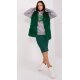 Vesta dama midi, din blana eco, verde, Sacha1 Vesta dama midi, din blana eco, verde, Sacha1 2 - jojofashion.ro