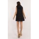 Vesta dama neagra cu doua fete, midi, din fas, cu gluga, Sayya2 Vesta dama neagra cu doua fete, midi, din fas, cu gluga, Sayya2 4 - jojofashion.ro