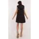 Vesta dama neagra matlasata, midi, cu gluga, Shania2 Vesta dama neagra matlasata, midi, cu gluga, Shania2 4 - jojofashion.ro