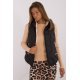 Vesta dama neagra MBM, matlasata, cu puf si gluga, Ruky1 Vesta dama neagra MBM, matlasata, cu puf si gluga, Ruky1 2 - jojofashion.ro