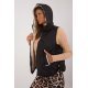 Vesta dama neagra MBM, matlasata, cu puf si gluga, Ruky1 Vesta dama neagra MBM, matlasata, cu puf si gluga, Ruky1 3 - jojofashion.ro