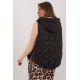 Vesta dama neagra MBM, matlasata, cu puf si gluga, Ruky1 Vesta dama neagra MBM, matlasata, cu puf si gluga, Ruky1 4 - jojofashion.ro