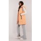 Vesta dama orange matlasata, midi, cu gluga, Shania1 Vesta dama orange matlasata, midi, cu gluga, Shania1 5 - jojofashion.ro