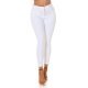 Blugi dama albi, mulati, din bumbac, cu talia inalta, Suhayla 2 - jojofashion.ro