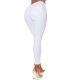 Blugi dama albi, mulati, din bumbac, cu talia inalta, Suhayla 3 - jojofashion.ro