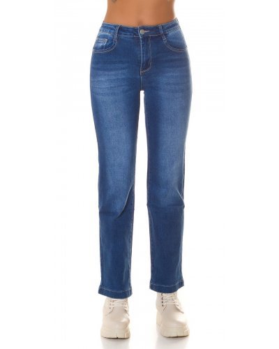 Blugi dama BootCut albastri, denim, Kurama Blugi dama, Blugi dama BootCut albastri, denim, Kurama - jojofashion.ro