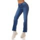 Blugi dama BootCut albastri, denim, Kurama Blugi dama BootCut albastri, denim, Kurama 3 - jojofashion.ro