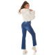 Blugi dama BootCut albastri, denim, Kurama Blugi dama BootCut albastri, denim, Kurama 6 - jojofashion.ro