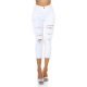 Blugi dama boyfriend, albi, denim, rupti, Gotique Blugi dama boyfriend, albi, denim, rupti, Gotique 2 - jojofashion.ro
