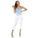 Blugi dama boyfriend, albi, denim, rupti, Gotique Blugi dama boyfriend, albi, denim, rupti, Gotique 4 - jojofashion.ro