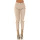 Blugi dama boyfriend, bej, cu aspect de piele, cu talia inalta, Millena 2 - jojofashion.ro