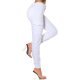 Blugi dama cargo albi, din bumbac, cu talia inalta, Amy 2 - jojofashion.ro