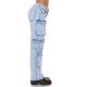Blugi dama cargo bleu denim, cu talia inalta, Nergis Blugi dama cargo bleu denim, cu talia inalta, Nergis 3 - jojofashion.ro