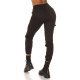 Blugi dama cargo, negri, din bumbac, cu buzunare si talie inalta, Steliana 4 - jojofashion.ro