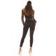 Blugi dama cargo, negri, din bumbac, cu talia inalta, Shontelle 7 - jojofashion.ro