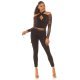 Blugi dama cargo, negri, din bumbac, cu talia inalta, Shontelle 8 - jojofashion.ro