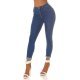 Blugi dama cu push up mulati, albastri, bumbac denim, cu talia inalta, Ruthie 2 - jojofashion.ro