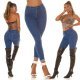 Blugi dama cu push up mulati, albastri, bumbac denim, cu talia inalta, Ruthie 10 - jojofashion.ro