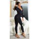 Blugi dama cu push up, negri, din bumbac, cu talia inalta, Anica Blugi dama cu push up, negri, din bumbac, cu talia inalta, Anica 6 - jojofashion.ro