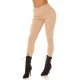 Blugi dama cu push up, skinny, bej, din bumbac, mulati, cu talia inalta, Haley 2 - jojofashion.ro